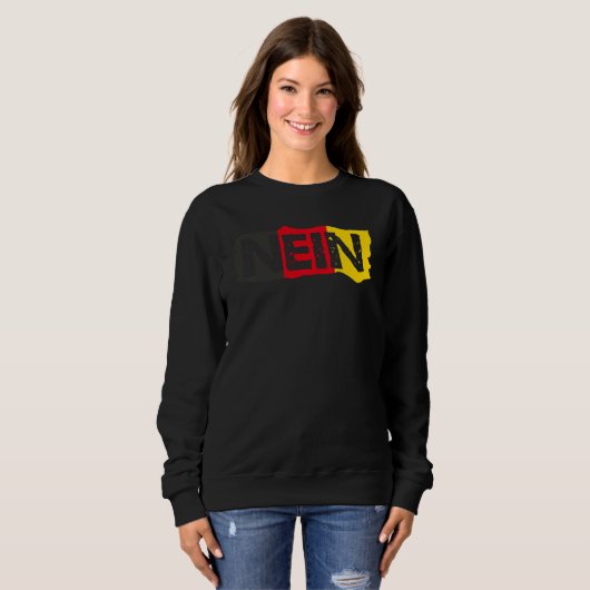 Deutsches Wort Sweatshirt (Vorne ganz)