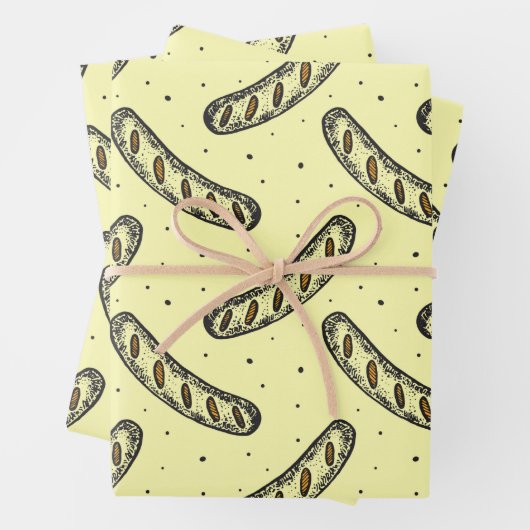 Deutsches Wurstmuster Geschenkpapier Set (Beispiel)