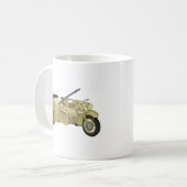 Deutsches WW2 Motorrad mit Sidecar Kaffeetasse (Vorderseite Links)