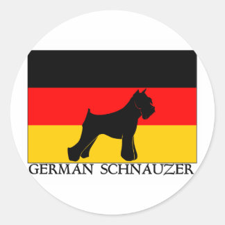 DeutscheSchnauzer Runder Aufkleber