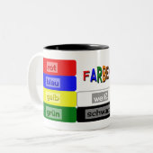 Deutschfarben lernen zweifarbige tasse (Vorderseite Links)