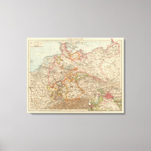 Deutschland 10 leinwanddruck