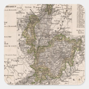 Deutschland 12 quadratischer aufkleber