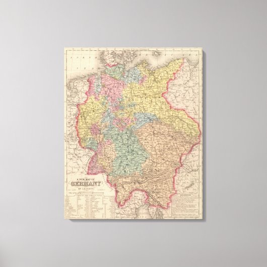 Deutschland 15 leinwanddruck (Vorderseite)