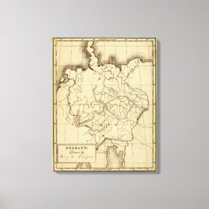 Deutschland 16 leinwanddruck