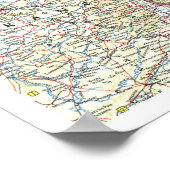 " Deutschland: 1959/heute - Detaillierte Landkarte Poster (Ecke)