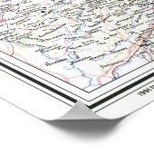 " Deutschland: 1991/heute - Detaillierte Landkarte Poster (Ecke)