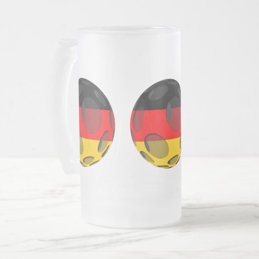 Deutschland #1 mattglas bierglas (Vorderseite Links)