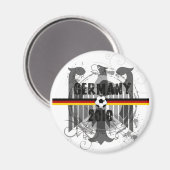 Deutschland 2010 Deutsche Fahnenfußballgeschenke Magnet (Vorderseite/Rückseite)