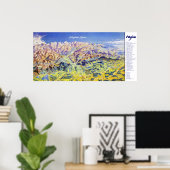 "Deutschland: 2021/heute - Allgäuer Alpen Panorama Poster (Heimbüro)