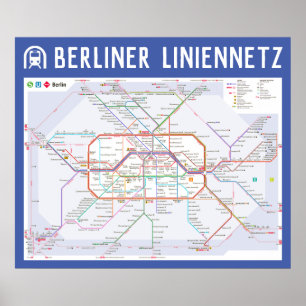 " Deutschland: 2021/heute Berlin - (U/S/Tram) Netz Poster