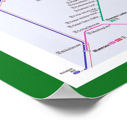 " Deutschland: 2023/heute Berlin - Liniennetz ...  Poster (Ecke)