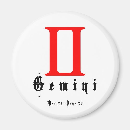 Deutschland, 21 Mai - 20 Juni Magnet (Vorne)