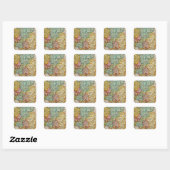 Deutschland 23 quadratischer aufkleber (Blatt)