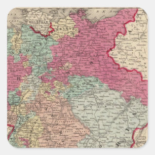 Deutschland 23 quadratischer aufkleber