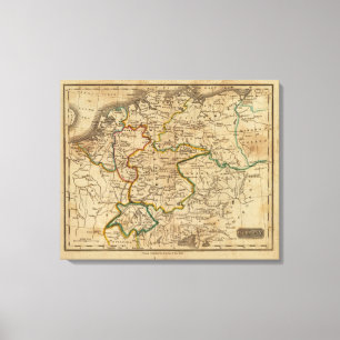 Deutschland 25 leinwanddruck