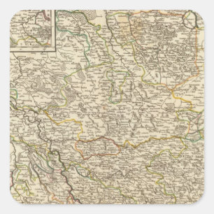 Deutschland 27 quadratischer aufkleber