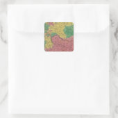 Deutschland 29 quadratischer aufkleber (Tasche)