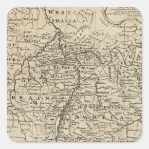 Deutschland 30 quadratischer aufkleber