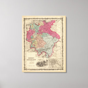 Deutschland 6 leinwanddruck