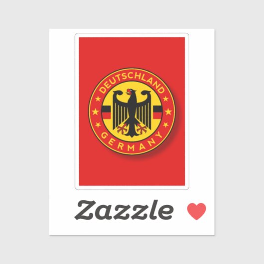 Deutschland, Abzeichen Deutschland Aufkleber (Blatt)
