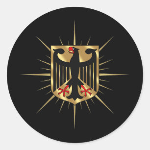 Deutschland-Adler-Abzeichen Runder Aufkleber