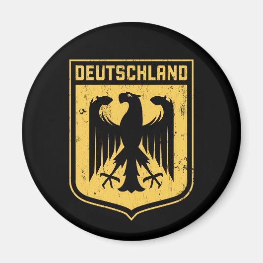 Deutschland Adler - Deutsche Wappenrühre Magnet (Vorne)