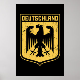 Deutschland Adler - Deutsche Wappenrühre Poster