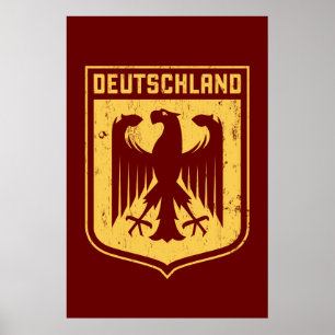 Deutschland Adler - Deutsche Wappenrühre Poster