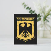 Deutschland Adler - Deutsche Wappenrühre Postkarte (Stehend Vorderseite)