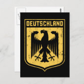 Deutschland Adler - Deutsche Wappenrühre Postkarte (Vorne/Hinten)