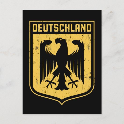 Deutschland Adler - Deutsche Wappenrühre Postkarte (Vorderseite)