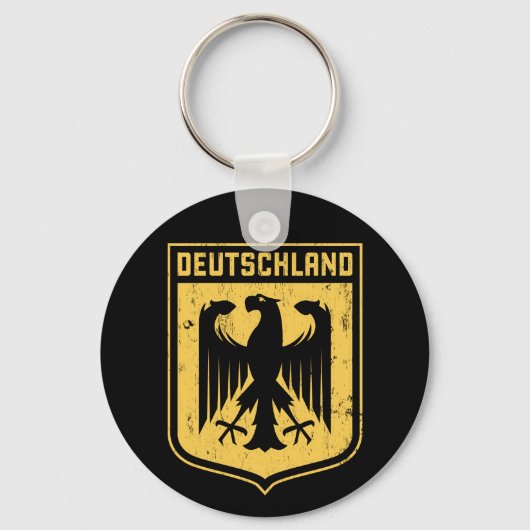 Deutschland Adler - Deutsche Wappenrühre Schlüsselanhänger (Vorderseite)