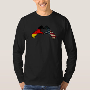 Deutschland Amerikanische USA-Flagge USA Deutsche T-Shirt