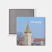Deutschland - Ancient Lighthouse in Lindau Magnet (Vorderseite/Rückseite)
