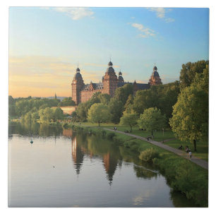 Deutschland, Aschaffenburg, Schloss (Schloss) Fliese