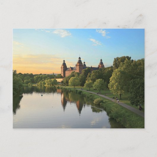 Deutschland, Aschaffenburg, Schloss (Schloss) Postkarte (Vorderseite)