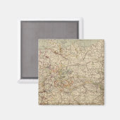 Deutschland Atlas-Karte Magnet (Vorderseite/Rückseite)