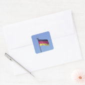 Deutschland-Aufkleber Quadratischer Aufkleber (Umschlag)