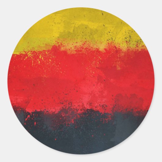Deutschland-Aufkleber Runder Aufkleber (Vorderseite)