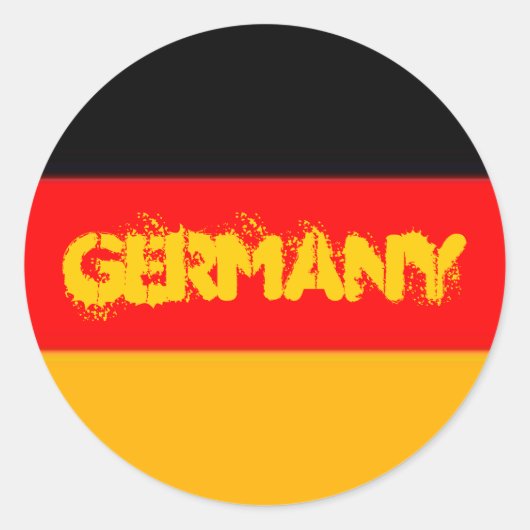 Deutschland-Aufkleber Runder Aufkleber (Vorderseite)