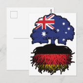 Deutschland Australien Tree Roots Postkarte (Vorne/Hinten)