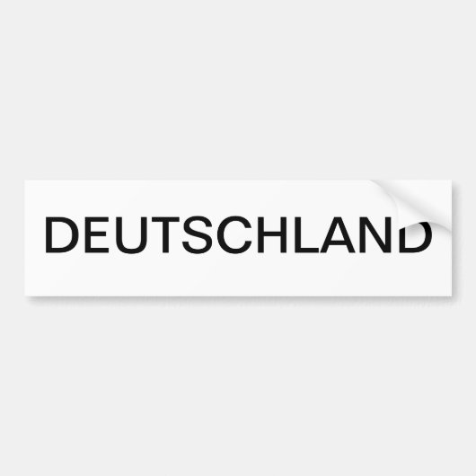 DEUTSCHLAND AUTOAUFKLEBER (Vorne)