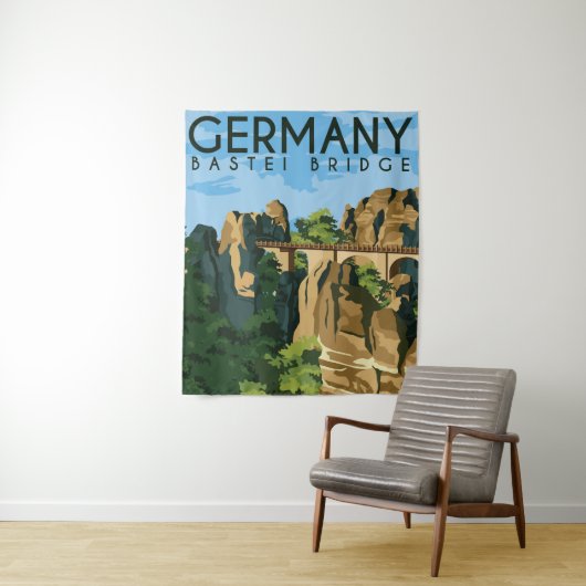 Deutschland Bastei Bridge Wandteppich (Beispiel)