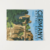 Deutschland Bastei Bridge Wandteppich (Vorderseite (Horizontal))