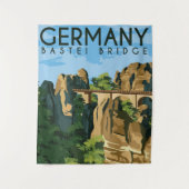 Deutschland Bastei Bridge Wandteppich (Vorderseite)
