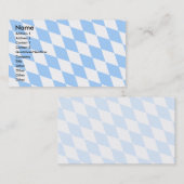 Deutschland Bayerische Flagge Visitenkarte (Vorne/Hinten)