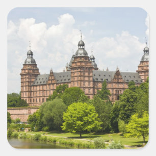 Deutschland, Bayern, Bayern, Aschaffenburg. Schlos Quadratischer Aufkleber