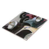 Deutschland, Bayern-Bayern, München. BMW Welt Auto Fliese (Seite)