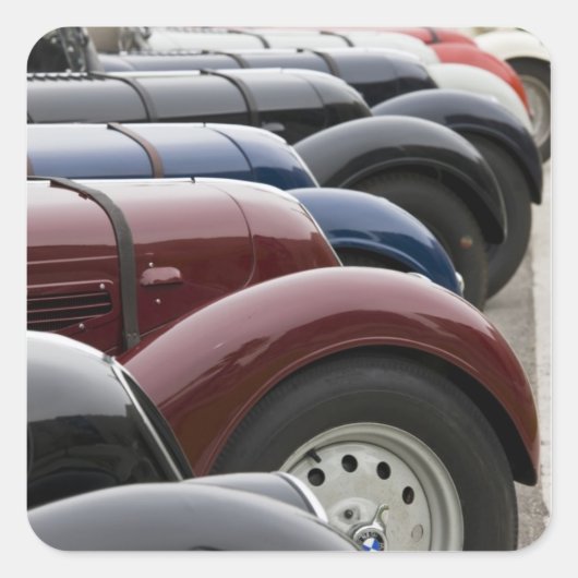 Deutschland, Bayern-Bayern, München BMW Welt Auto Quadratischer Aufkleber (Vorderseite)